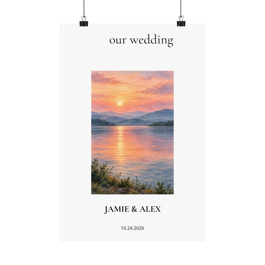 Our Wedding — Personalized Wedding Print