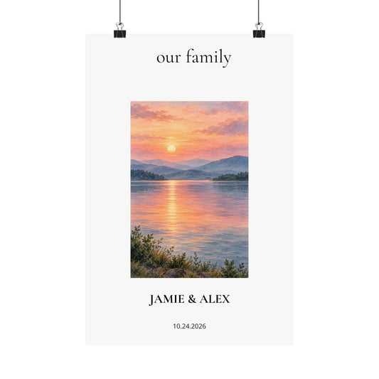 Our Family — Personalized Family Print